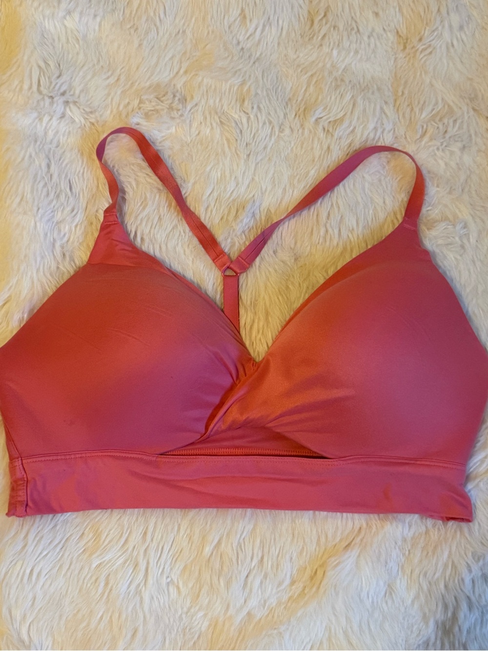 Victoria's Secret VSX Pink Twist-Front T-Back Sports Bra / Bralette⁠ size 36D